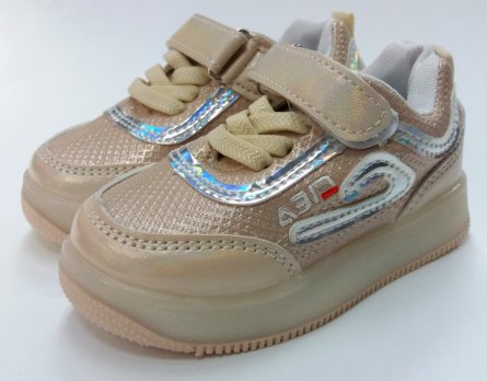 Кроссовки размеры 21, 22, 23, 24, 25, 26 (20920) BBT бежевые