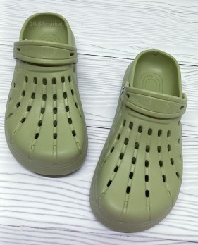 Подростковые кроксы хаки