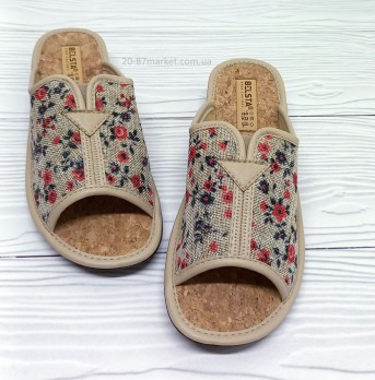 Тапочки женские Белста, бежевые,