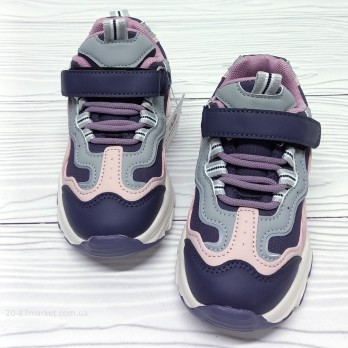 Детские кроссовки для девочки, застёжки на липучках