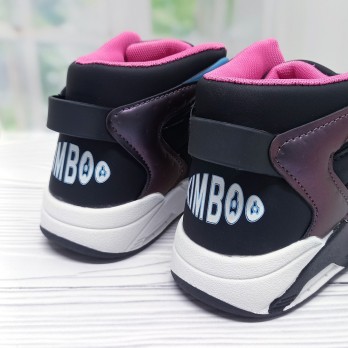 Детские ботинки на липучках для девочки, весна - осень, Kimboo чёрные