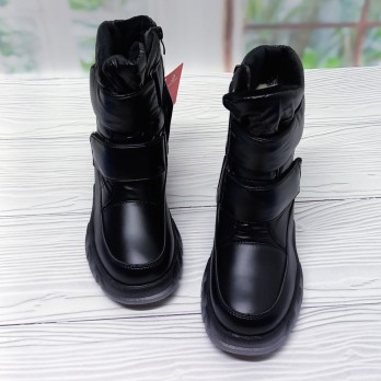 Дитячі зимові чоботи для дівчинки р.32-37 арт.34986 Apawwa чорні