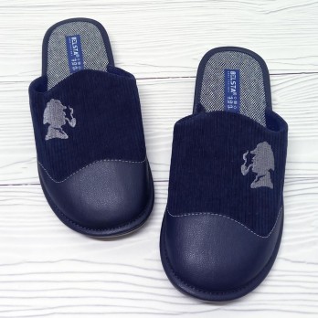 Мужские тапочки Белста, вышивка - Шерлок Холмс