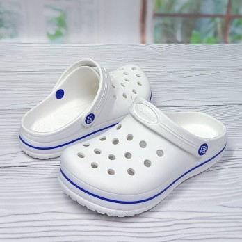 Кроксы женские, Прогрес, белые