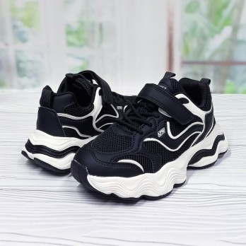 Кроссовки для девочки, демисезонные, лёгкие, чёрные