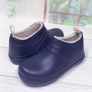 Теплые женские галоши, синие, Даго