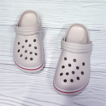 Кроксы для девочки, бежевые