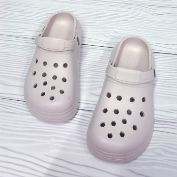 Кроксы для девочки, бежевые