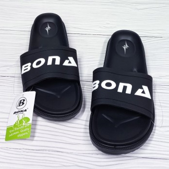 Чёрные мужские шлёпанцы тм BONA 