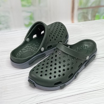 Мужские кроксы Кредо, цвет хаки