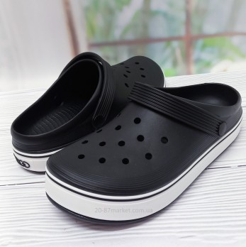 Чёрные мужские кроксы