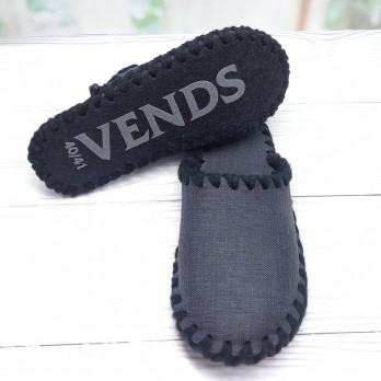 Мужские паркетные тапочки тм Vends  серого цвета