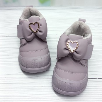 Детские ботинки для девочки, сиреневые