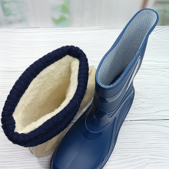 Детские резиновые сапоги для мальчика, съёмный утеплитель