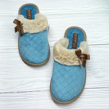 Женские домашние тапочки Белста, бирюзовые