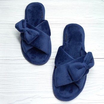 Женские велюровые тапочки