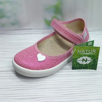 Детские тапочки для девочки, тм Natur розовые