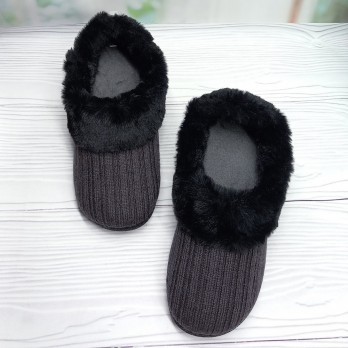 женские домашние тапочки с задником, тм Белста, чёрные