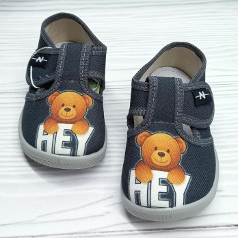 серые тапочки для мальчика