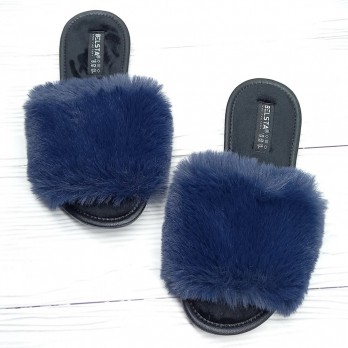 Женские тапочки мех