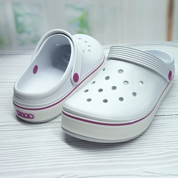 Кроксы белые, женские, тм Даго Стиль.