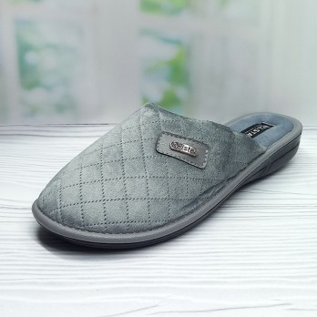 Женские домашние тапочки ТМ Белста, велюровые, серые