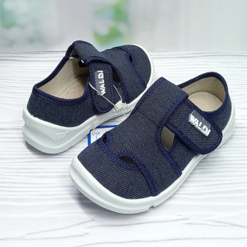 Детские синие тапочки для мальчика