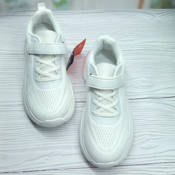 Белые кроссовки для девочки, весна-лето, лёгкие.