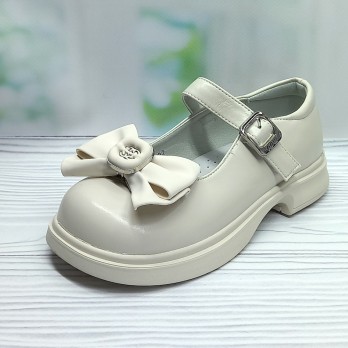 Детские туфли для девочки тм Apawwa, бежевые