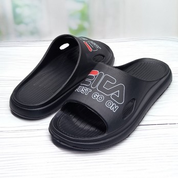 Чёрные шлёпки для мальчика.