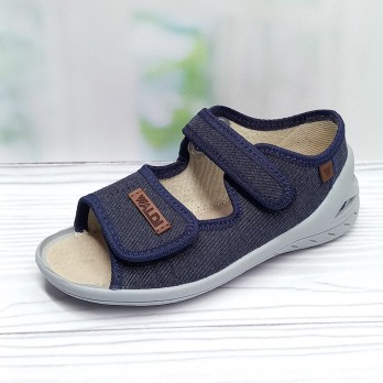 Детские текстильные сандалии для мальчика, тм Waldi, синие