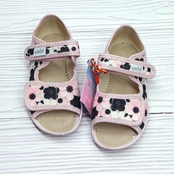 босоножки для девочки, текстильные, розовые.