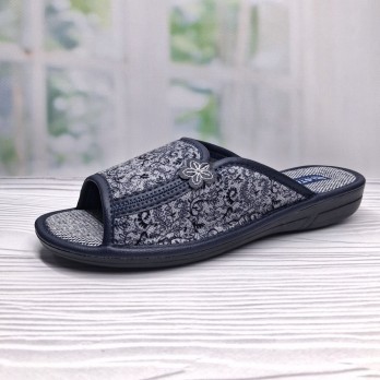 Тапочки женские, синие, тм Белста, открытые