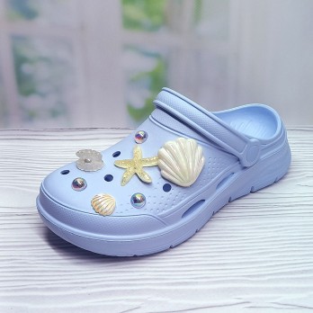 Кроксы женские голубые, тм Dago Style, джибитсы