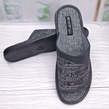 Тапки Белста, мужские, серые.