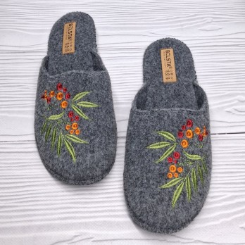 Женские паркетные тапочки, серые, тм Белста.