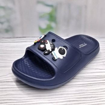 Детские шлёпанцы American Club для мальчика, синие