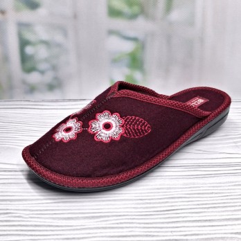 Женские домашние тапочки, тм Белста, бордовые