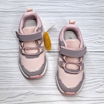 Детские розовые кроссовки для девочки, застёжки на липучках.