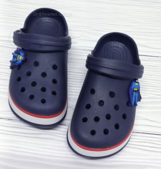Детские кроксы для мальчика, синие, Luckline